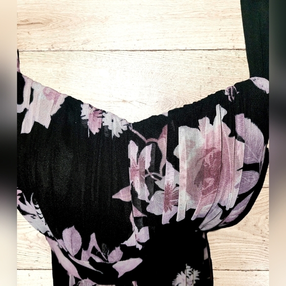 CONNECTED Floral-Print High-Low Maxi Dress - Picture 4 of 9